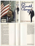 Ronald Reagan Signed First Edition of His Autobiography ''An American Life''